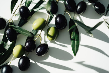 olive branch with olives