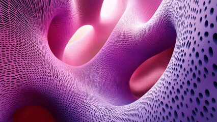 Intricate purple patterns create a mesmerizing visual depth in design