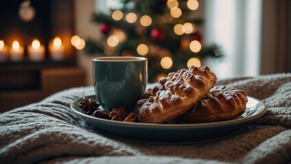 Coffee and cookies for Santa Claus