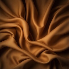 Fototapeta premium silk fabric background in pantone 2025 color of the year mocha mousse