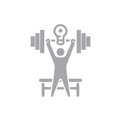 Strong Human Gym Logo Vector Illustration