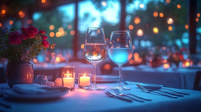 A refined dining table featuring neutral linens premium cutlery and artistic plating under soft warm lighting for a luxurious feel