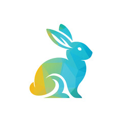 Rabbit Logo Design Vector Illustration