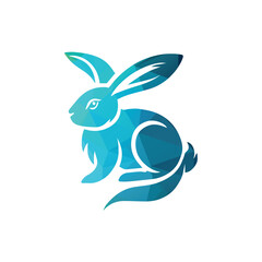 Rabbit Logo Design Vector Illustration