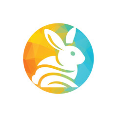 Rabbit Logo Design Vector Illustration