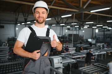 Male worker at a factory