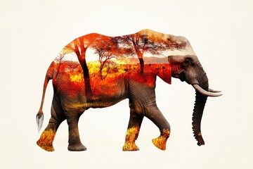 Fototapeta premium Zoology Word Cloud: Exploring the Beauty of Wildlife and Nature Through Keywords Like Animal, Zoo, Elephant, and Life
