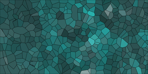 Abstract Seamless Multicolor Broken Stained-Glass Geometric Retro Tiles Pattern and Quartz Crystal Voronoi Diagram Background for Website, Fabric Printing, Brochures, Luxury/Premium Packaging