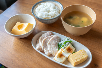 健康的でバランスの良い朝食