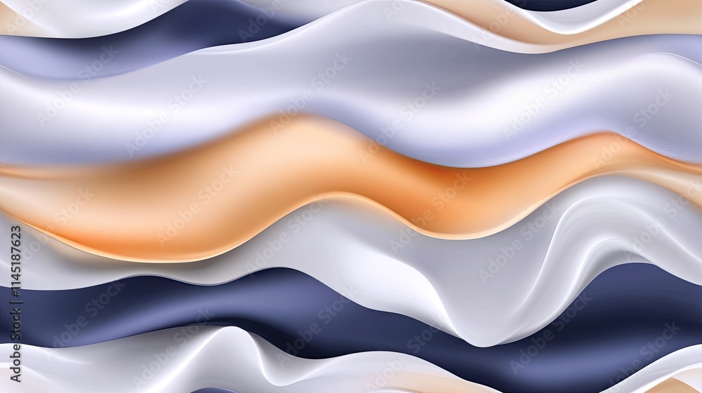 Poster abstract background showcases three-dimensional curves in deep colors, creating a sense of movement 