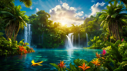 Hyper-Realistic Colorful Nature & Landscape AI-Generated HD Image