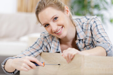 a woman diy at home