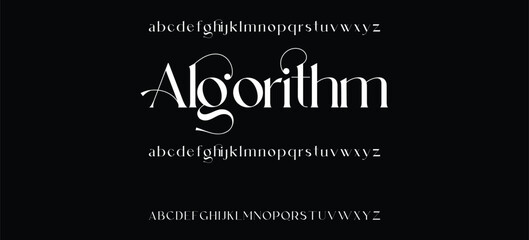 Luxury serif font in modern style, this typeface has a big set of ligatures and alternates and can be used for logos