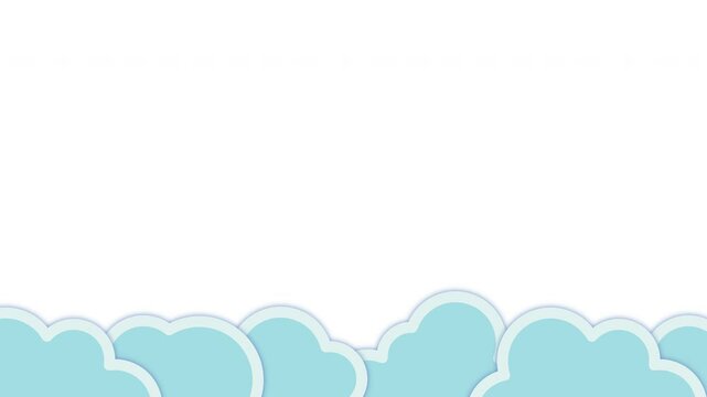 もこもこの煙が右方向に進むフレーム　背景透過　ループ