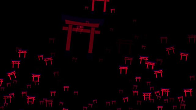 animated emoji torii gate, digital torii gate emoji, motion torii gate, animated Japanese gate, torii gate emoji, virtual torii, cartoon torii, emoji Japanese symbol, 3D torii gate emoji, animated shr