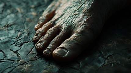 Naklejka premium close up of foot