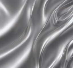 Fototapeta premium Abstract silver backdrop, smooth flowing lines, contemporary, smooth texture