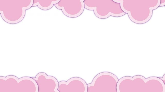 もこもこの煙が右方向に進むフレーム　背景透過　ループ