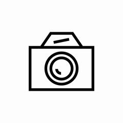 photo camera icon sign vector