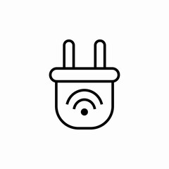 wireless electricity icon sign vector