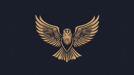 Obraz premium golden eagle with wings
