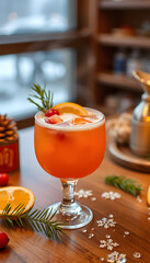 Hot cocktails for winter holidays, asian style. isolated with white highlights