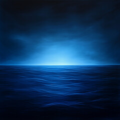 Obraz premium A Stormy Sea Surface Revealing Tranquil Depths Below Enhanced