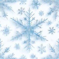 snowflakes on blue background
