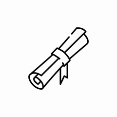 diploma graduate icon sign vector