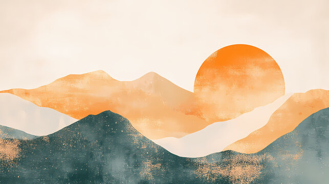 A warm, textured background with a subtle dust and grain effect, evoking a sense of nostalgia and vintage charm, perfect for design and creative projects. Lichenous. Illustration