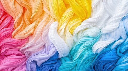 Obraz premium Abstract colorful swirls and waves texture background.