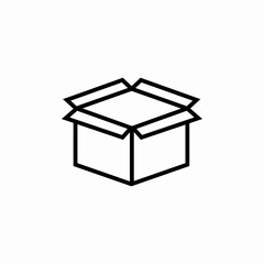 open box package icon sign vector