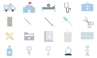 Medical icon set, Medical vector image icon 