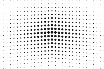 Halftone gradient dots on transparent background. halftone dots background