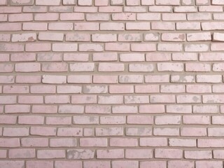 Fototapeta premium Weathered pink brick wall texture, aged and distressed backdrop, building material, texture