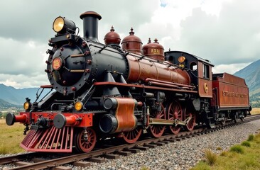 Obraz premium Giant steampunk train