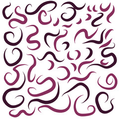seamless pattern with Purple spirals