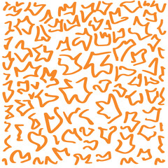 Orange seamless pattern