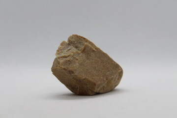 Flint stone isolated on a white background 