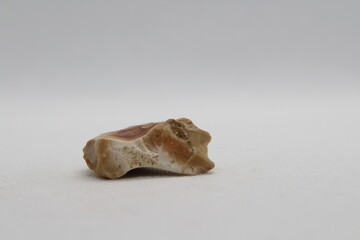 Flint stone isolated on a white background 