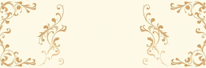 Elegant and luxurious cream background with intricate floral pattern perfect for classy and sophisticated designs, design, ornate, decorative