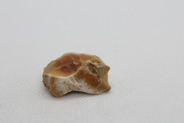 Flint stone isolated on a white background 