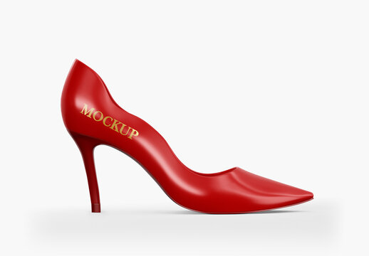 Heeled Shoe Mockup