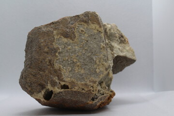 White Ankerite isolated on a white background 