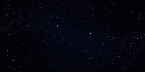 Obraz premium Starry night sky with twinkling stars on dark background, infinite, tranquil, nature