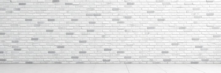 Fototapeta premium White brick wall background perfect for adding a touch of modern elegance to your design projects, clean, modern, texture