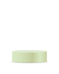 Green Podium, Empty Stage, Platform, Minimalism, Isolated