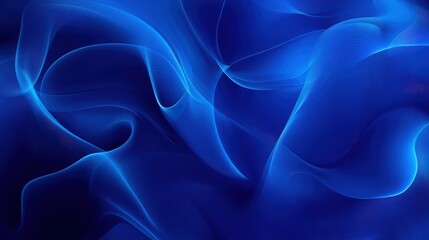 Obraz premium Abstract Blue Swirling Wave Pattern Design