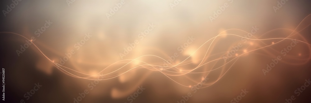 Poster dreamy soft light art with patterns created by the gentle wind's movement