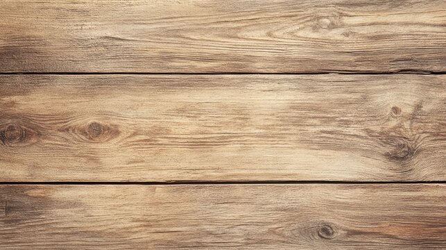 Rustic Wooden Plank Surface with Natural Grain Patterns and Texture
